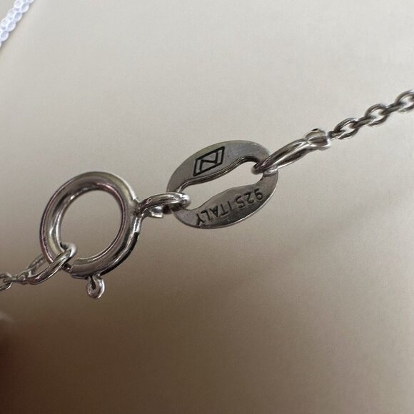 Pendant Necklace 18" Pear Shape Purple Amethyst 925 Sterling 14K Gold Plate 3.5g - Picture 7 of 8